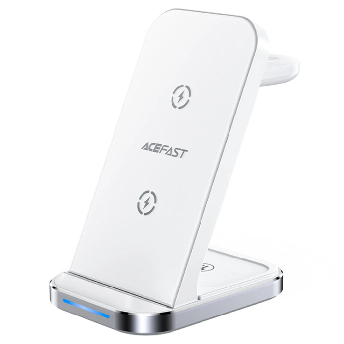 Acefast - Acefast 3-in-1 Trådlös Laddare iPhone, Apple Watch, AirPods - Vit