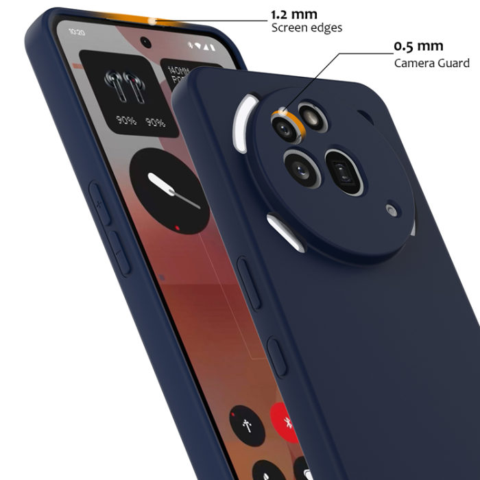 A-One Brand - Nothing Phone (3a) Pro Mobilskal MagSafe Liquid Silikon - Mörkblå