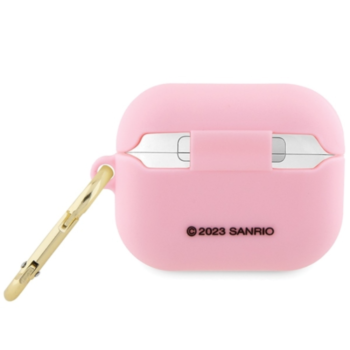 Hello Kitty - Hello Kitty AirPods Pro Skal Silikon Kitty Head - Rosa