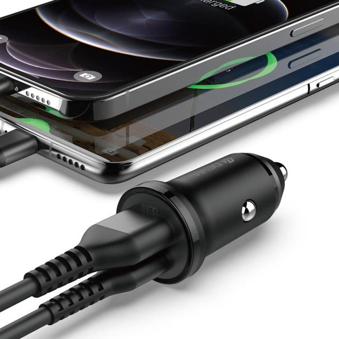 Devia - Devia Billaddare 30W 1xUSB-C 1xUSB Smart Mini PD QC 3.0 EA442