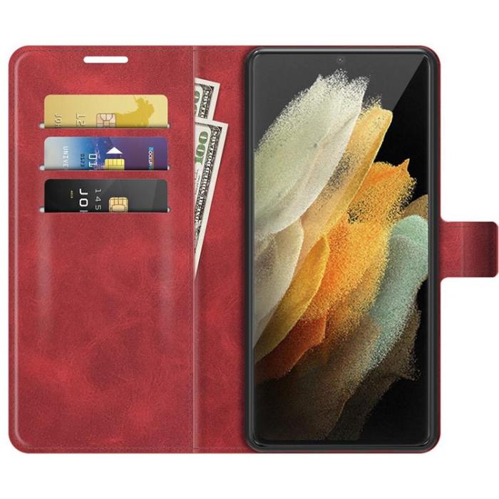 OEM - Flip Folio Fodral Galaxy S22 Ultra - Röd