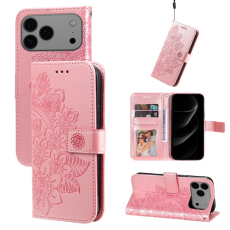 A-One Brand - iPhone 17 Pro Max Plånboksfodral Floral Pattern - Rosa
