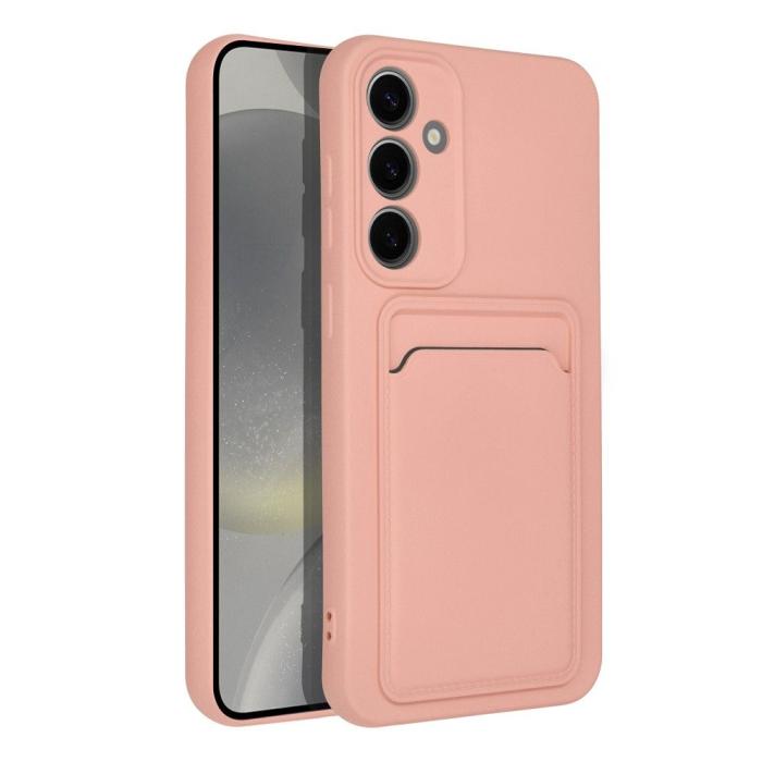 OEM - Galaxy S23 FE Mobilskal Korthållare - Rosa