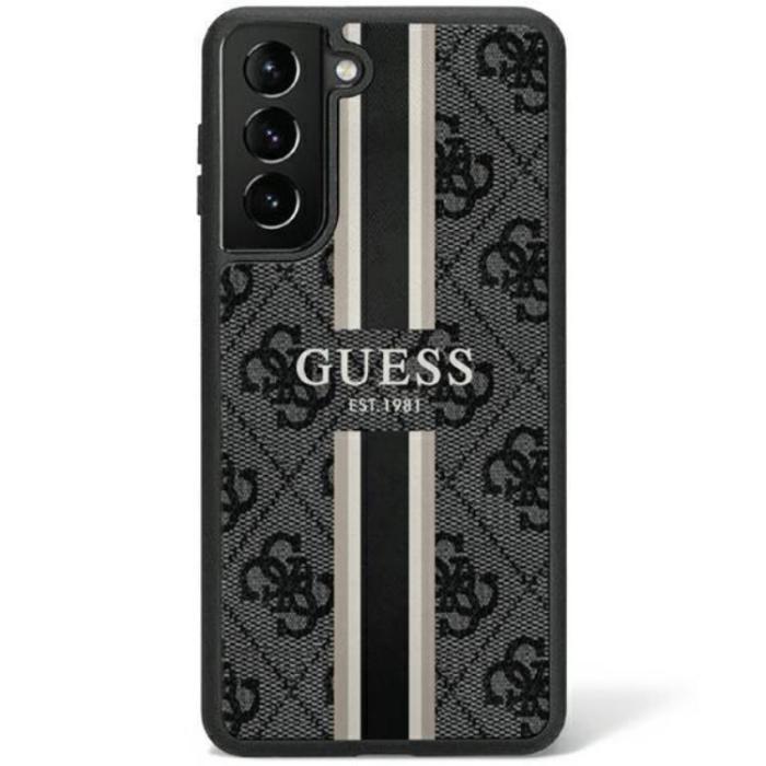 Guess - Guess Galaxy S23 Ultra Skal Printed Stripe - Svart