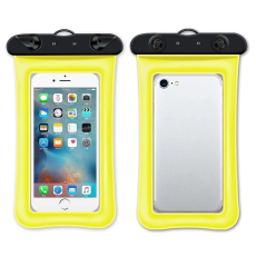 OEM - Vattentät Mobilfodral max 7.2" med Snöre - Gul