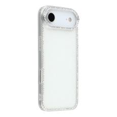 A-One Brand - iPhone Air Mobilskal Rhinestone Edge - Glitter Vit