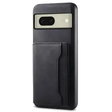 DENIOR - DENIOR D13 Google Pixel 8 Fodral Avtagbart Magnetiskt Konstl&auml;der Svart