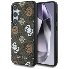 Guess - Guess Galaxy S25 Mobilskal MagSafe 4G Printed Colored Peony - Brun