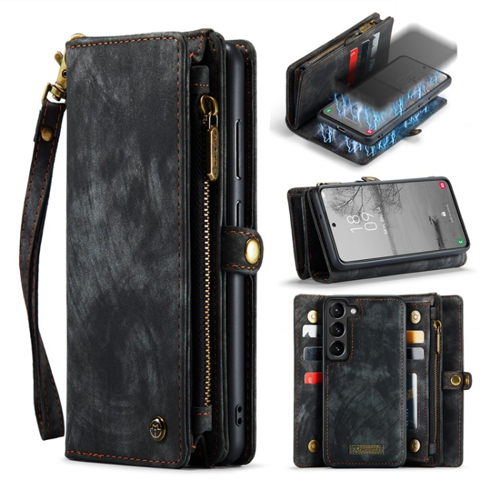 Caseme - Caseme Galaxy S23 Plånboksfodral Detachable - Svart