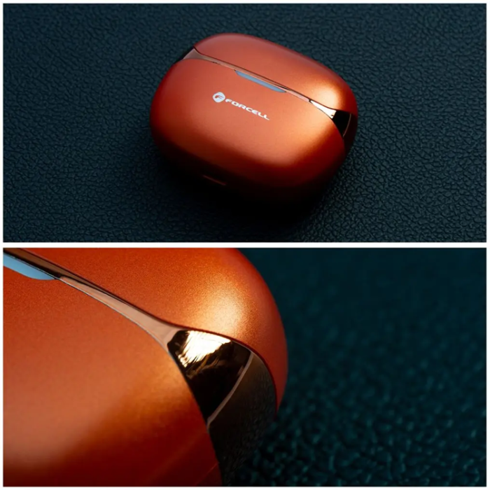 Forcell - Forcell Trådlös Hörlurar TWS F-Audio Pulse Air ENC - Guld