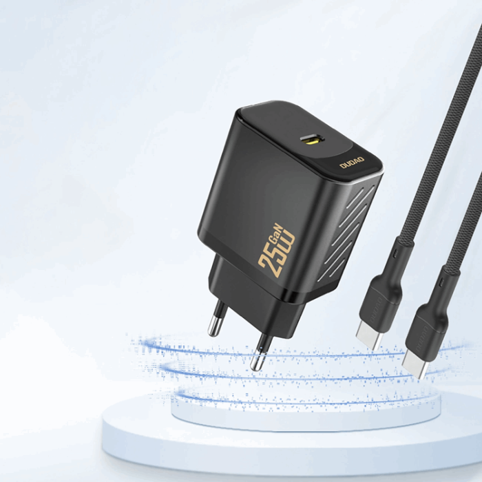 Dudao - Dudao Snabbladdare 25W A27S GaN USB-A - Svart