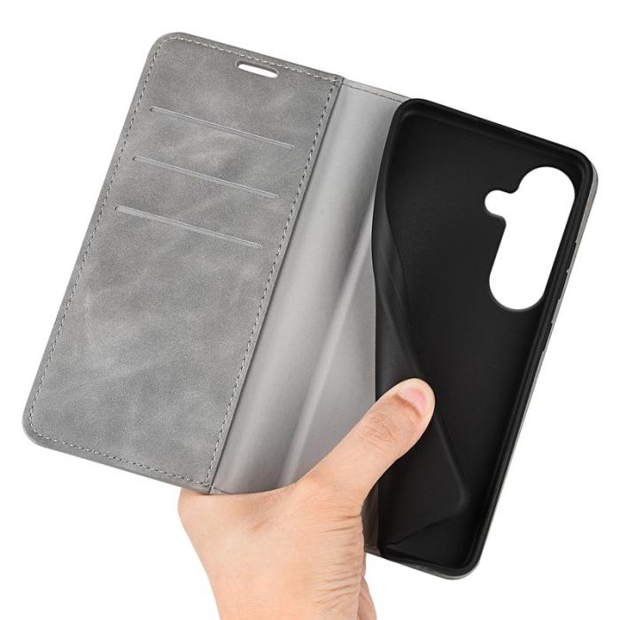OEM - Samsung Galaxy S26 Fodral Touch Konstläder - Grå