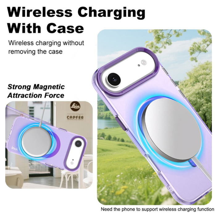 Imak - IMAK iPhone 17 Air Mobilskal MagSafe Anti Drop - Lila