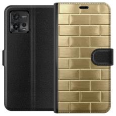 iSecrets - Pl&aring;nboksfodral till Motorola Moto G72 med Gyllene Murstenar