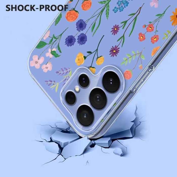 OEM - Mobilskal till Samsung Galaxy S26 Ultra TPU Blommönster - Prästkragar
