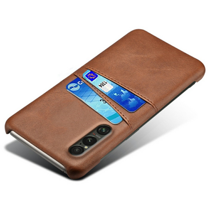 A-One Brand - Sony Xperia 1 VII Mobilskal med Dual Kortfack - Brun