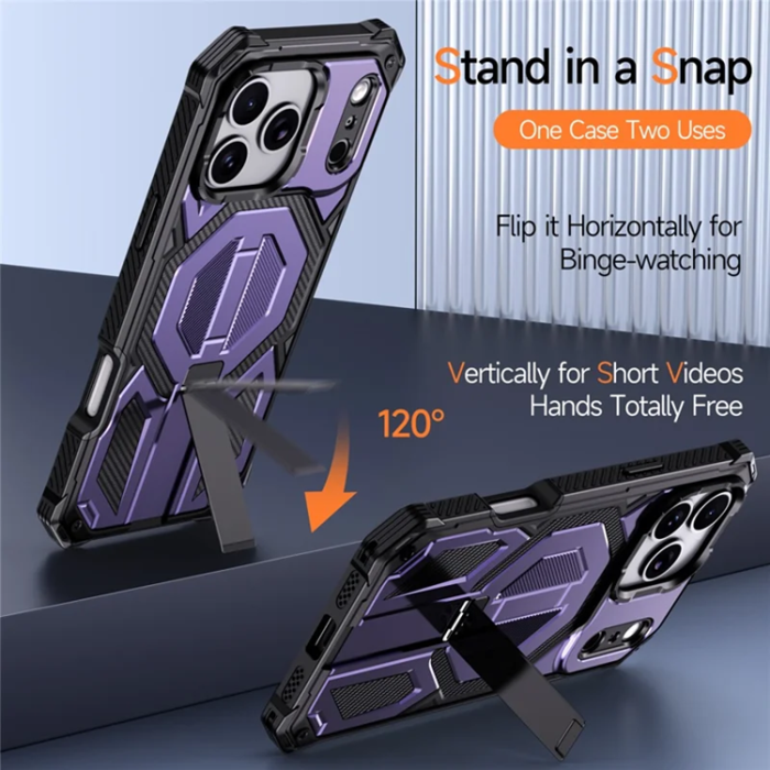 A-One Brand - iPhone 17 Pro Max Mobilskal Magsafe Shockproof - Lila