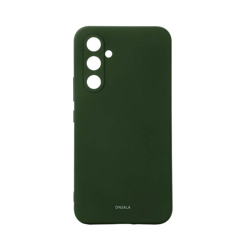 ONSALA Mobilskal Silikon Olive Green - Samsung Galaxy A54 5G