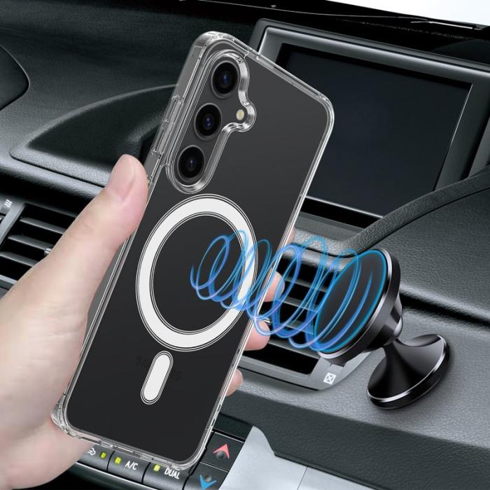 OEM - Mobilskal för Samsung Galaxy S26 Magnetiskt TPU + Akryl - Transparent