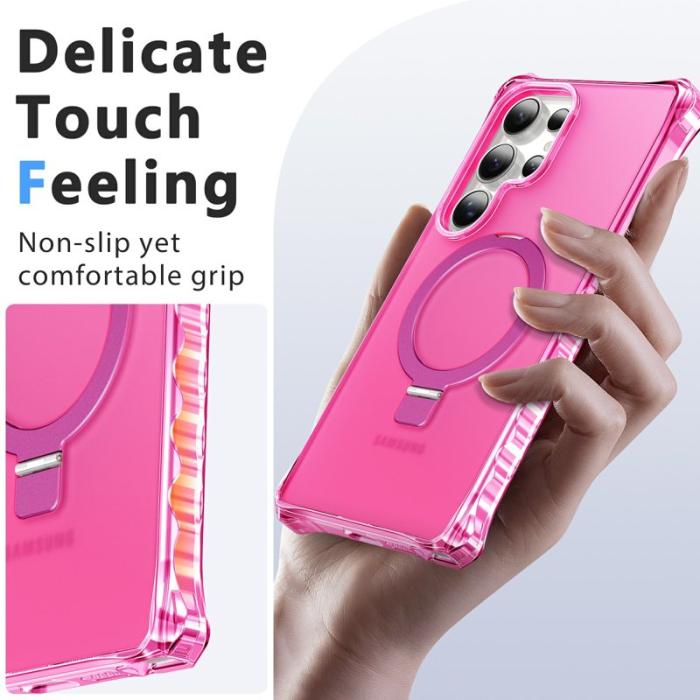 OEM - Mobilskal för Samsung Galaxy S26 Ultra Magnetiskt Kickstand - Rosa