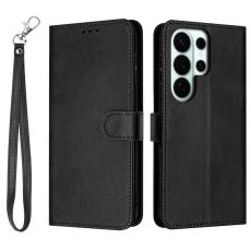 OEM - Pl&aring;nboksfodral f&ouml;r Samsung Galaxy S26 Ultra Flip Stand Konstl&auml;der - Svart