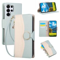 OEM - Pl&aring;nboksfodral f&ouml;r Samsung Galaxy S26 Ultra Fodral med dragkedja TPU - Gr&ouml;n