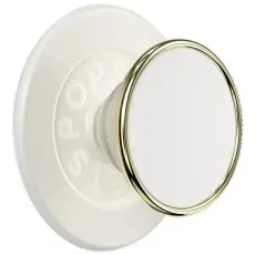 PopSockets - Popsockets MagSafe Grip Round Luxe Coconut Creme Enamel
