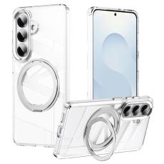 OEM - Mobilskal f&ouml;r Samsung Galaxy S26 Magnetiskt TPU + Akryl Kickstand - Silver