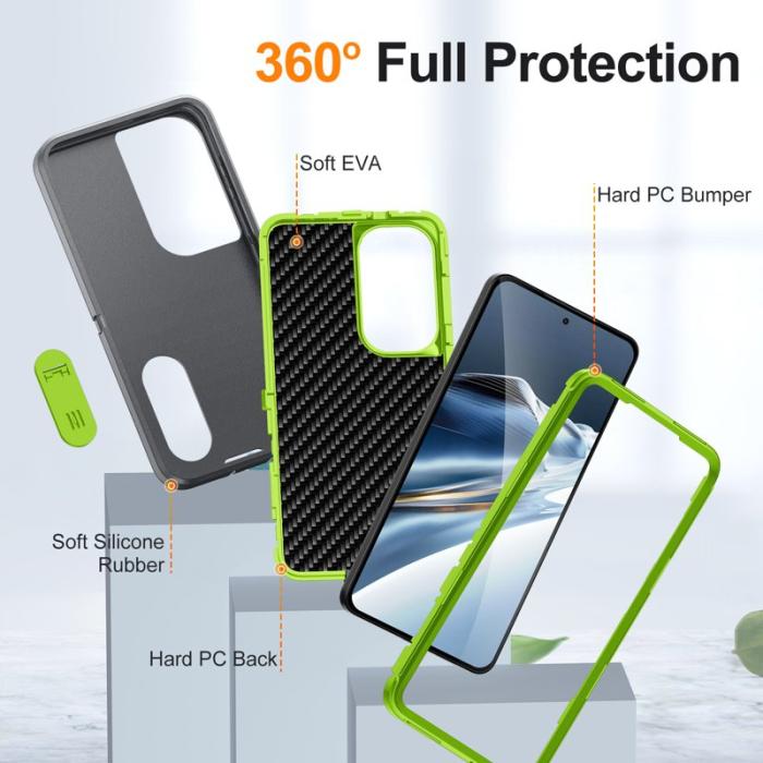 OEM - Mobilskal för Samsung Galaxy S26 Plus PC + Silikon Anti-Drop Kickstand - Grå