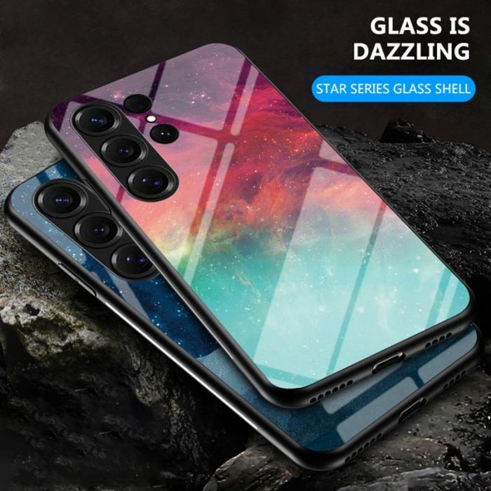 OEM - Mobilskal för Samsung Galaxy S26 Ultra Härdat glas - Kosmisk stjärnhimmel