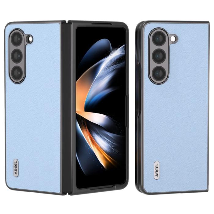 ABEEL - ABEEL Mobilskal till Samsung Galaxy Z Fold5 i äkta läder Blå