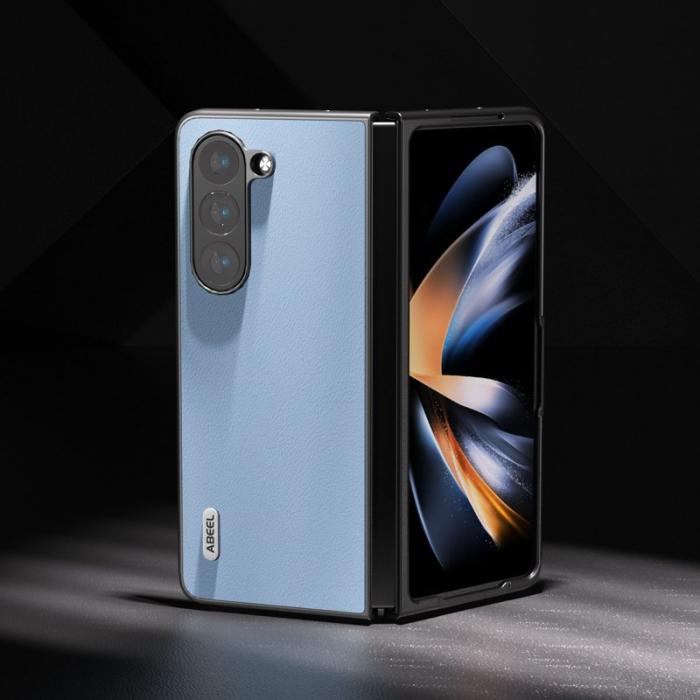 ABEEL - ABEEL Mobilskal till Samsung Galaxy Z Fold5 i äkta läder Blå