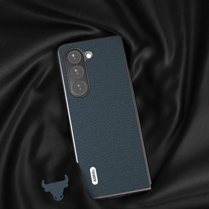 ABEEL - ABEEL Mobilskal till Samsung Galaxy Z Fold5 i äkta läder Grön