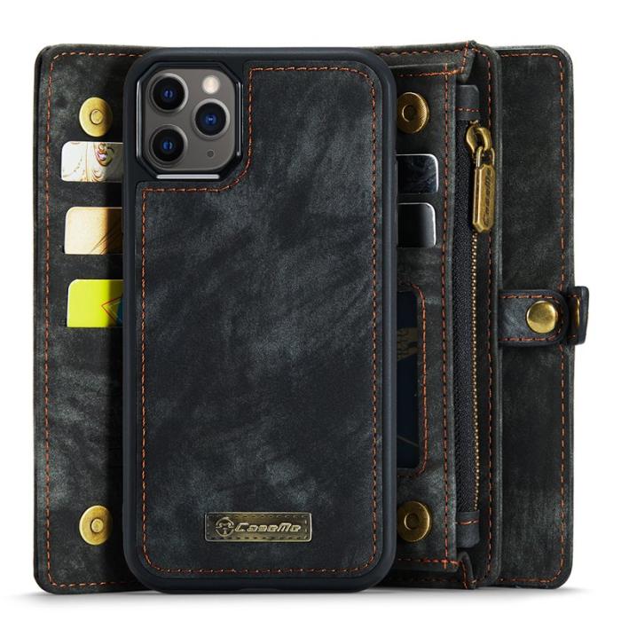 Caseme - CASEME 008 Series Plånboksfodral till iPhone 11 Pro Max 6.5 tum - Svart
