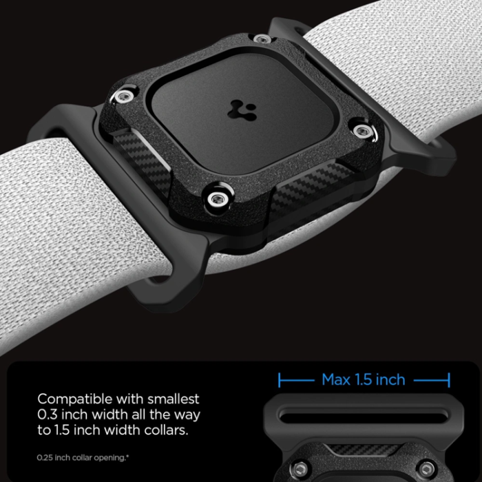 Tech-Protect - Spigen Apple Airtag 1/2 Skal Tough Armor - Svart