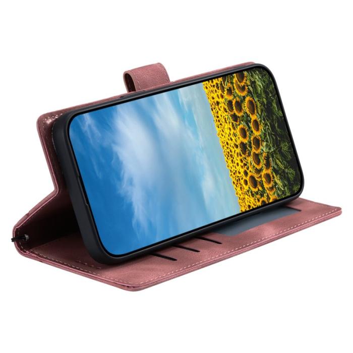 OEM - Samsung Galaxy S26 Plånboksfodral Imprinted Totem Konstläder - Roséguld