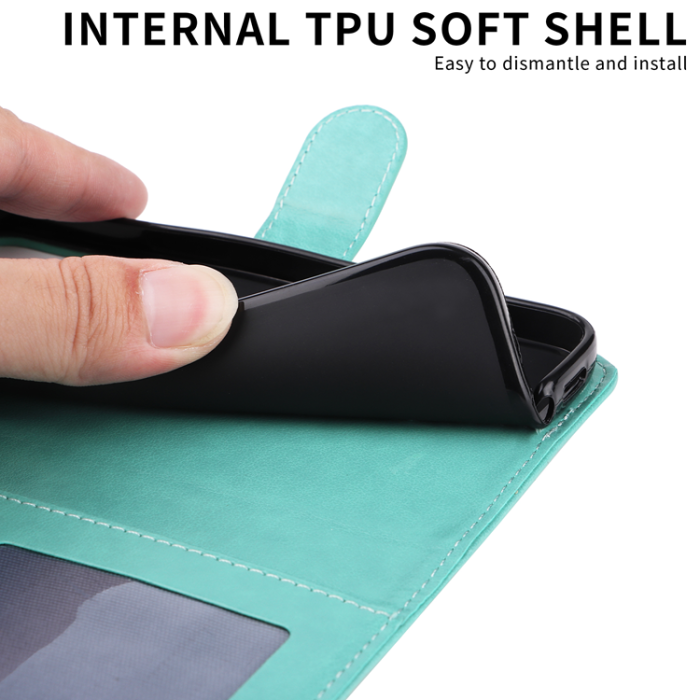 A-One Brand - Galaxy S26 Ultra Plånboksfodral Sunflower Imprint Konstläder - Grön