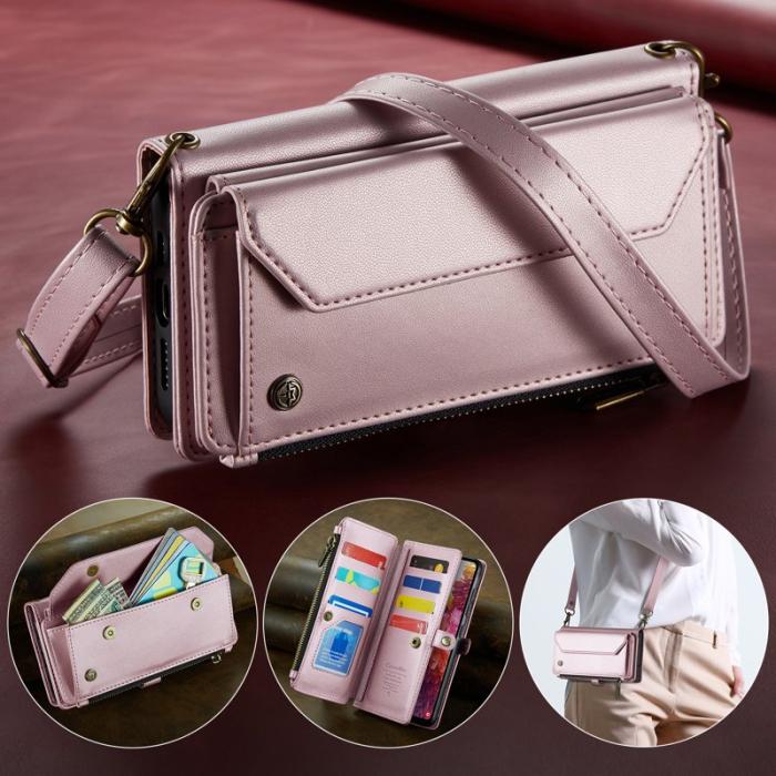 Caseme - CASEME Plånboksfodral Konstläder för Samsung Galaxy S20 FE - Rosa