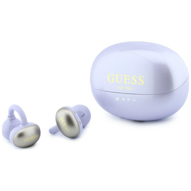 Guess Trådlös Hörlurar In-Ear Metalic Classic Logo - Lila