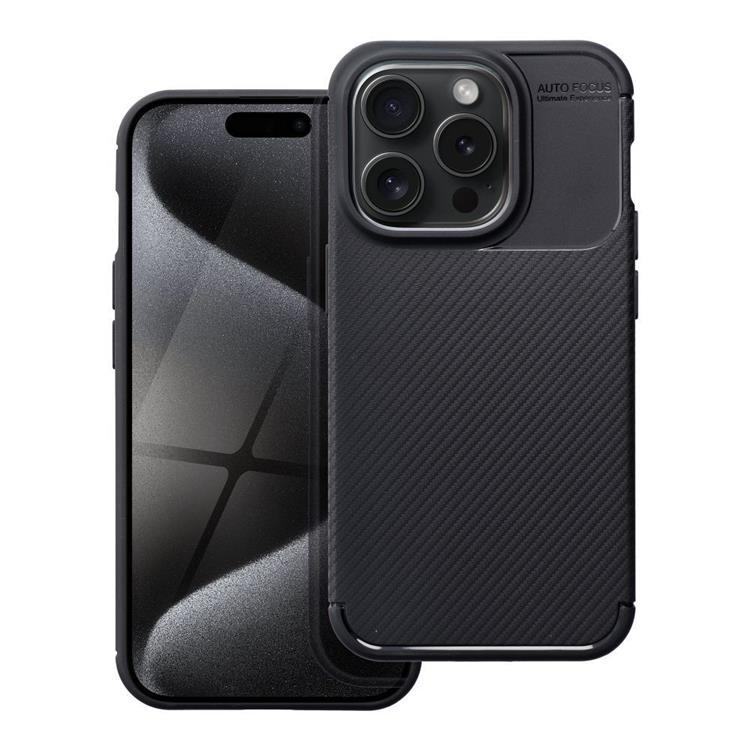 iPhone 15 Pro Max Mobilskal Carbon Premium - Svart | 2353 | AlltMobil