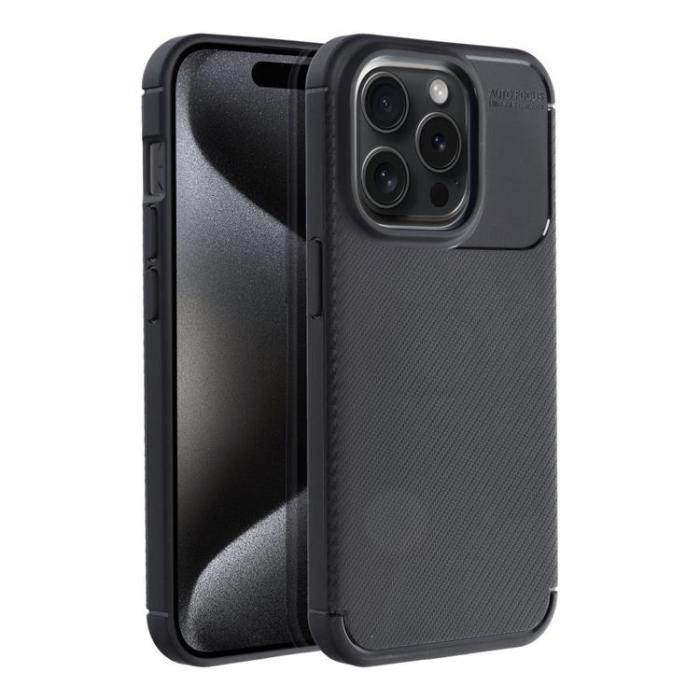 OEM - iPhone 15 Pro Max Mobilskal Carbon Premium - Svart