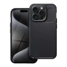OEM - iPhone 15 Pro Max Mobilskal Carbon Premium - Svart