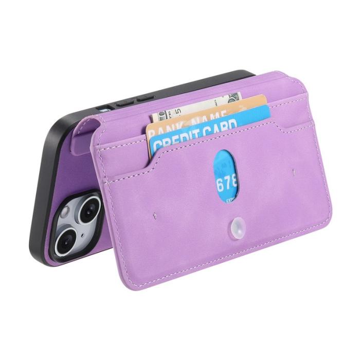 CASENEO - CASENEO iPhone 16 Plus Plånboksfodral Konstläder - Lila