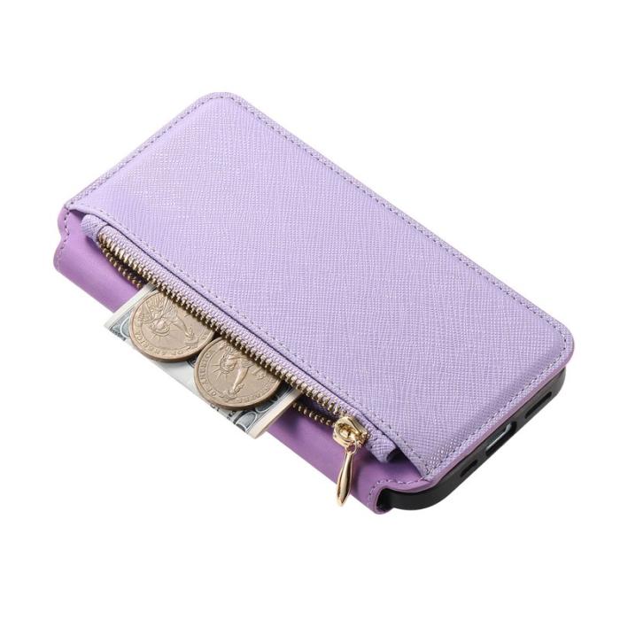 CASENEO - CASENEO iPhone 16 Plus Plånboksfodral Konstläder - Lila