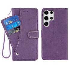 OEM - Samsung Galaxy S26 Ultra Pl&aring;nboksfodral Konstl&auml;der Retro - Lila