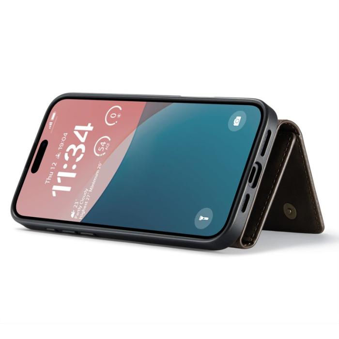 DG.MING - DG.MING M1 Series Mobilskal till iPhone 16 Plus Kickstand Brun