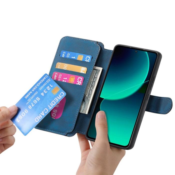 CASENEO - CASENEO Xiaomi 13T Plånboksfodral Konstläder - Blå