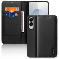 Dux Ducis - DUX DUCIS Hivo Series Pl&aring;nboksfodral Samsung Galaxy S25 Edge &Auml;kta l&auml;der - Svart