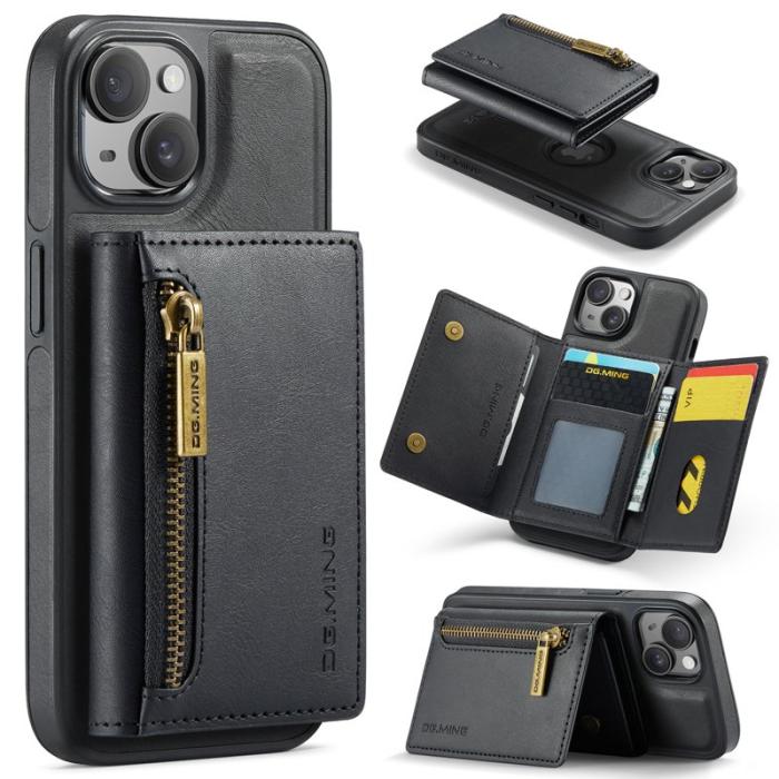 DG.MING - DG.MING M5 Series Mobilskal till iPhone 14 Plus Magnetiskt Konstläder Svart