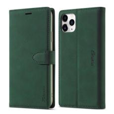 FORWENW - FORWENW iPhone 12 mini Pl&aring;nboksfodral i Konstl&auml;der - Gr&ouml;n